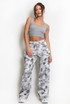 Grey Tie Dye Cargo Trouser