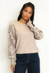 Crochet Long Sleeve Round Neck Jumper