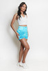 Tie Dye Print Push Up Shorts