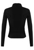 Fitted Zip Front Long Sleeve Gym Top