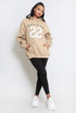 22 Slogan Hooded Sweatshirt