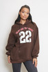 22 Slogan Hooded Sweatshirt