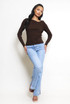 Asymmetric Ribbed Jumper