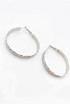 Woven Etch Hoop Earring