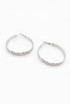 Woven Etch Hoop Earring