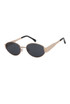 Oval Sunglasses With Chunky Arm