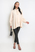 Oversized Blouse With Neck Tie