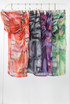 Ruched Tie Dye Bandeau And Maxi Skirt Co-Ords