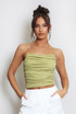 Strappy Ruched Cami Top