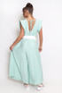 V Neck Wide Leg Jumpsuit