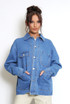 Blue Wash Denim Shacket