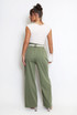 Belted Wide Leg Trouser