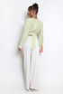 Belted Wide Leg Trouser