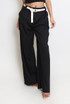 Belted Wide Leg Trouser