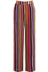 Multicoloured Stripe Flare Trouser