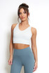 Cut Out Back Gym Crop Top