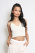 Ribbed Knit Strappy Crop Top