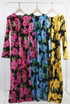  Floral Print Flute Sleeve Maxi Dress