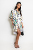 Printed Shirt Dress With Swing Hemline 