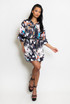 Printed Shirt Dress With Swing Hemline 