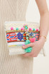 Tassel Multi Coloured Boho Clutch Bag 