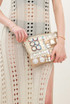 Shell Detail Nude Boho Clutch Bag 