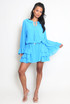 Chiffon Ruffle Tunic Dress