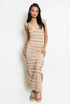 Layered Halterneck Maxi Dress