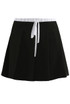 White Waistband Tailored Skort