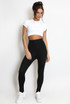 Front Zip Up High Waist Leggings 