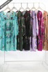 Printed V Neck Kaftan Smock Dress