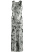 Tie Dye Print Round Neck Maxi Dress