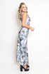 Tie Dye Print Round Neck Maxi Dress