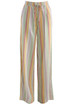 Stripe Print Wide Leg Trouser