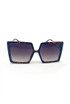 Oversized Square Cut Out  Arm Sunglasses 