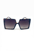 Oversized Square Cut Out  Arm Sunglasses 