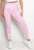 Tie Dye Print Sides Cut Out Push Up Leggings