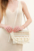 Nude Charm Fold Over Clutch Bag 