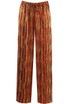 Multicolour Stripe Print Wide Leg Trouser