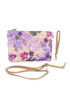 Floral Sequin Jute Clutch Bag 