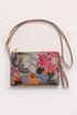 Floral Sequin Jute Clutch Bag 
