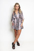 Contrast Print V Neck Playsuit