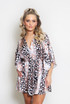 Contrast Print V Neck Playsuit