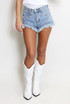 Frayed Denim Shorts