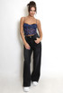 Floral Mesh Gypsy Vest Top
