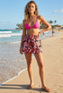 Floral Print Elasticated Waist Shorts