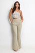 High Waisted Flare Trouser