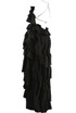 Black Criss Cross Back Overlay Shift Dress
