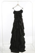 Black Criss Cross Back Overlay Shift Dress