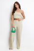 Space Dye Knit Bandeau Crop Top